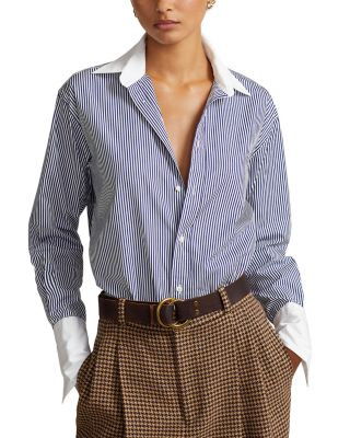 Relaxed Fit Two-Tone Striped Shirt | Bloomingdale's (US)