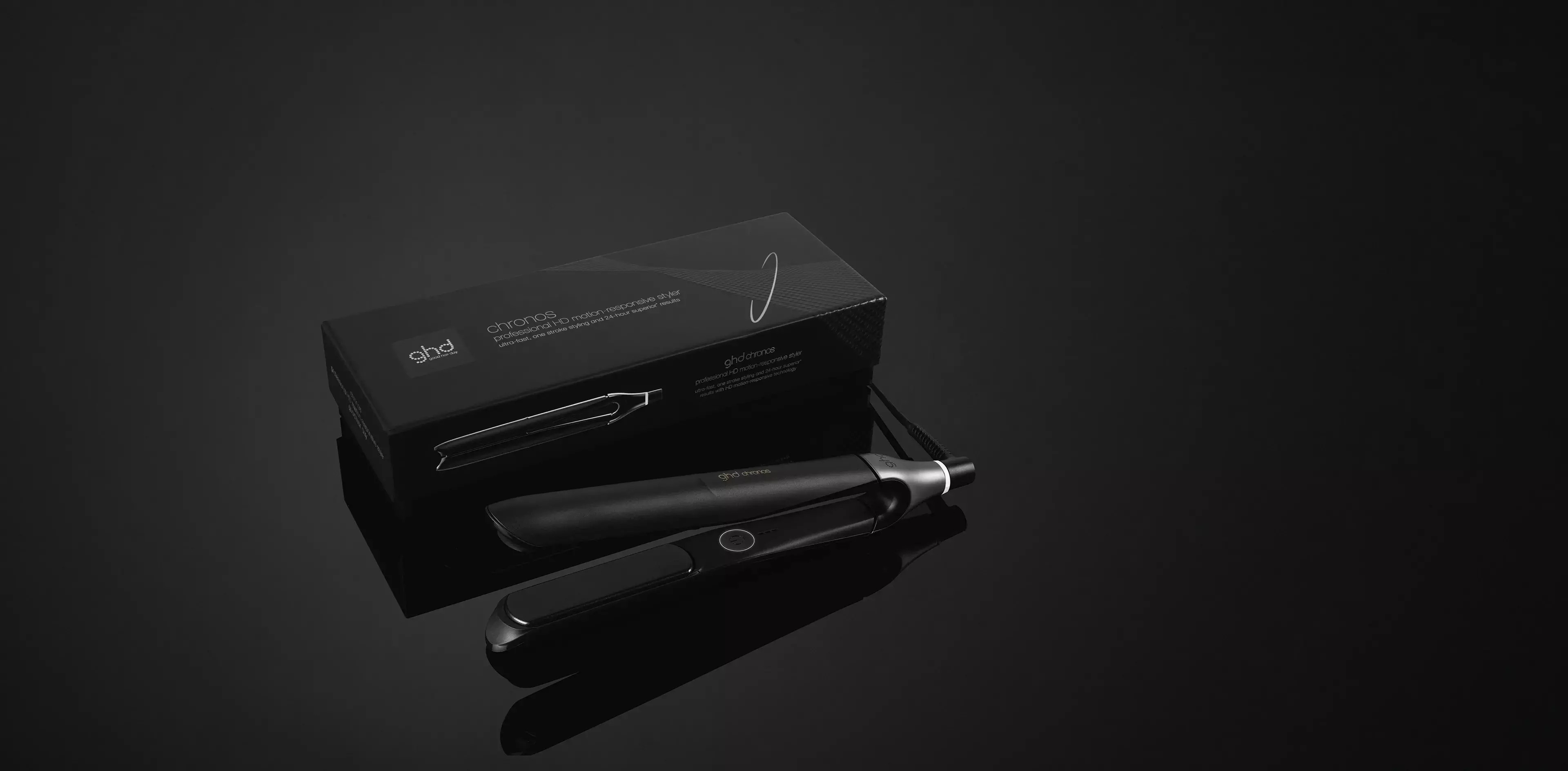 ghd Chronos Flat Iron (1 inch plate) Black | ghd (US)