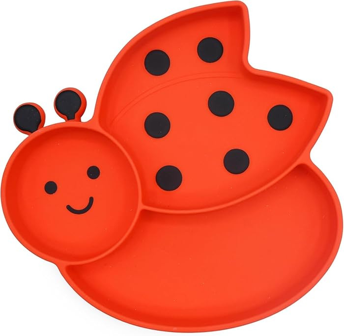 melii Divided Silicone Suction Plate - 100% Silicone, for Baby + Toddlers – BPA Free, Dishwashe... | Amazon (US)