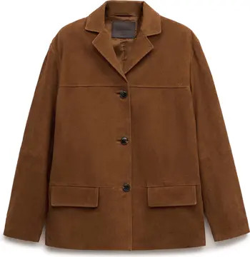 Straight Suede Blazer | Nordstrom