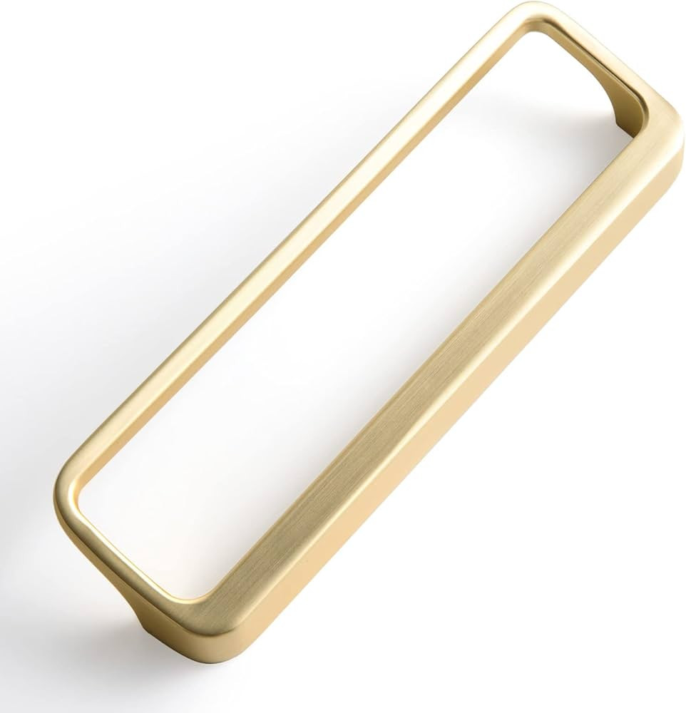 Goo-Ki Brushed Brass Cabinet Pulls with 5'' Hole Center(128mm),Modern Zinc Alloy Drawer Pulls for... | Amazon (US)