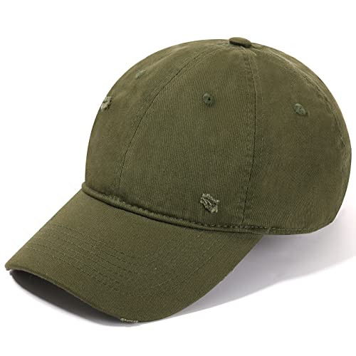 VODIORE Distressed Hat Vintage Baseball Cap Adjustable Dad Hat for Men Women Army Green | Amazon (US)
