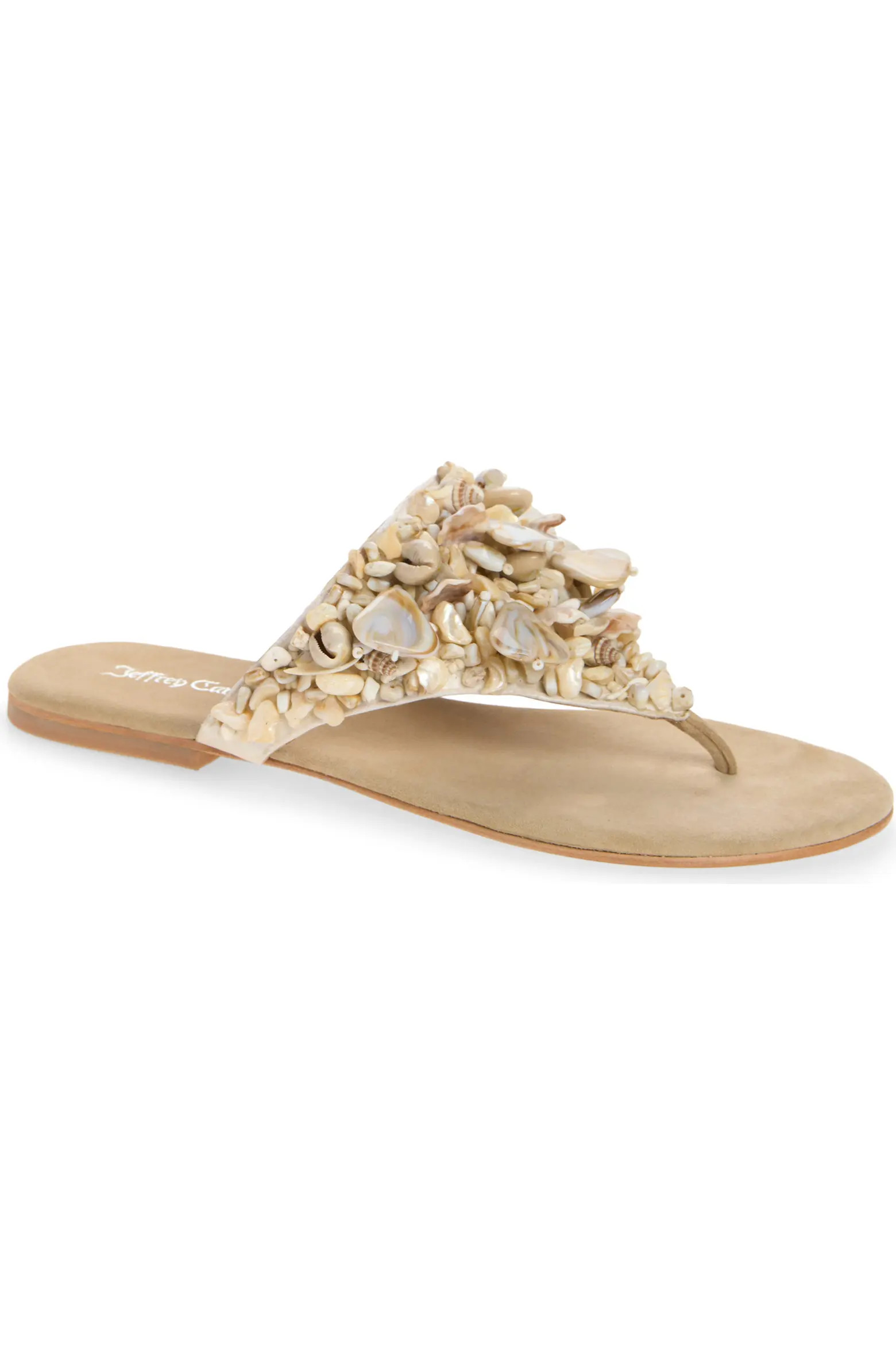 Tidal Wave Shell Embellished Thong Sandal (Women) | Nordstrom | Nordstrom