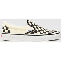 Vans Classic Checkerboard Trainers In Black & Cream, Size: 5.5 (EU 38½) | Schuh
