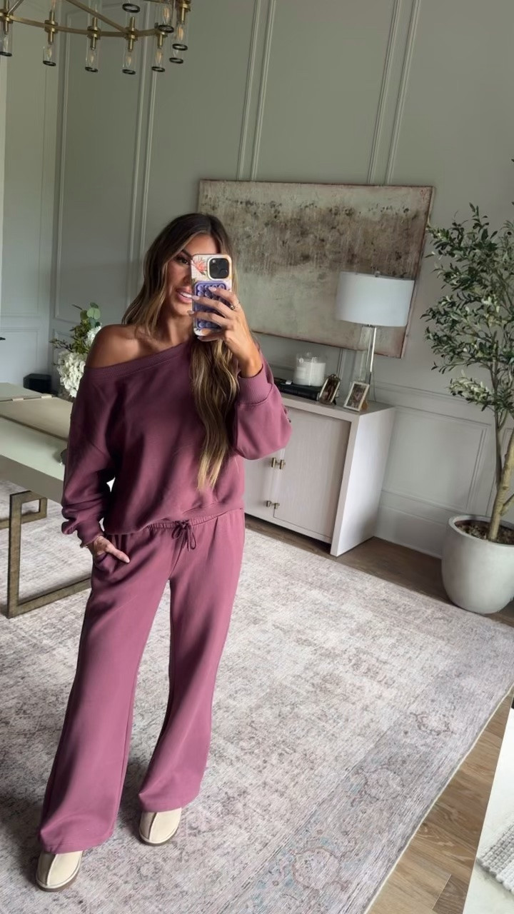 Cozy set that is REALLY affordable and the perfect length! #NSALE
