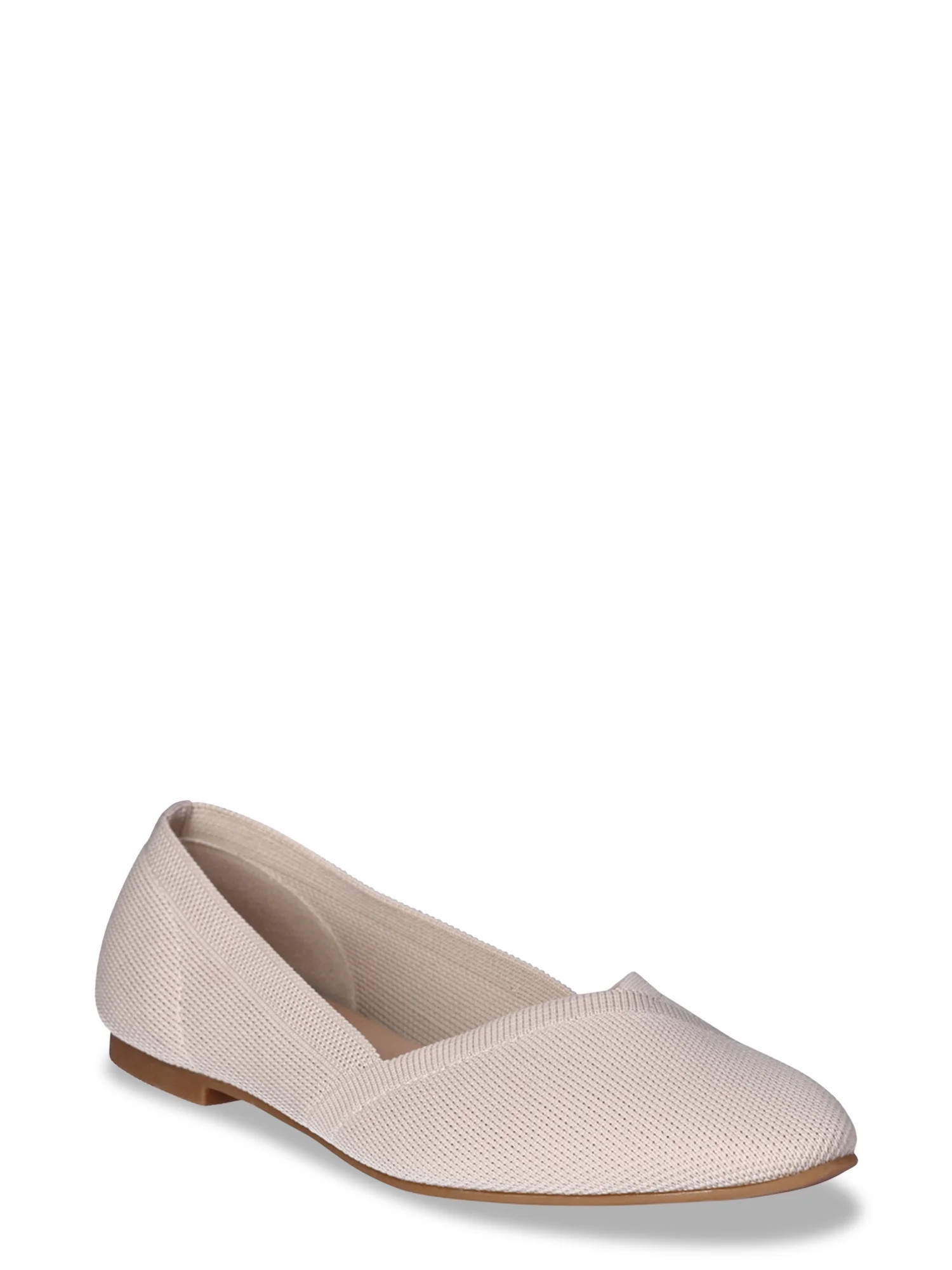 Time and Tru Women's Knit Ballet Flats, Sizes 6-11 | Walmart (US)