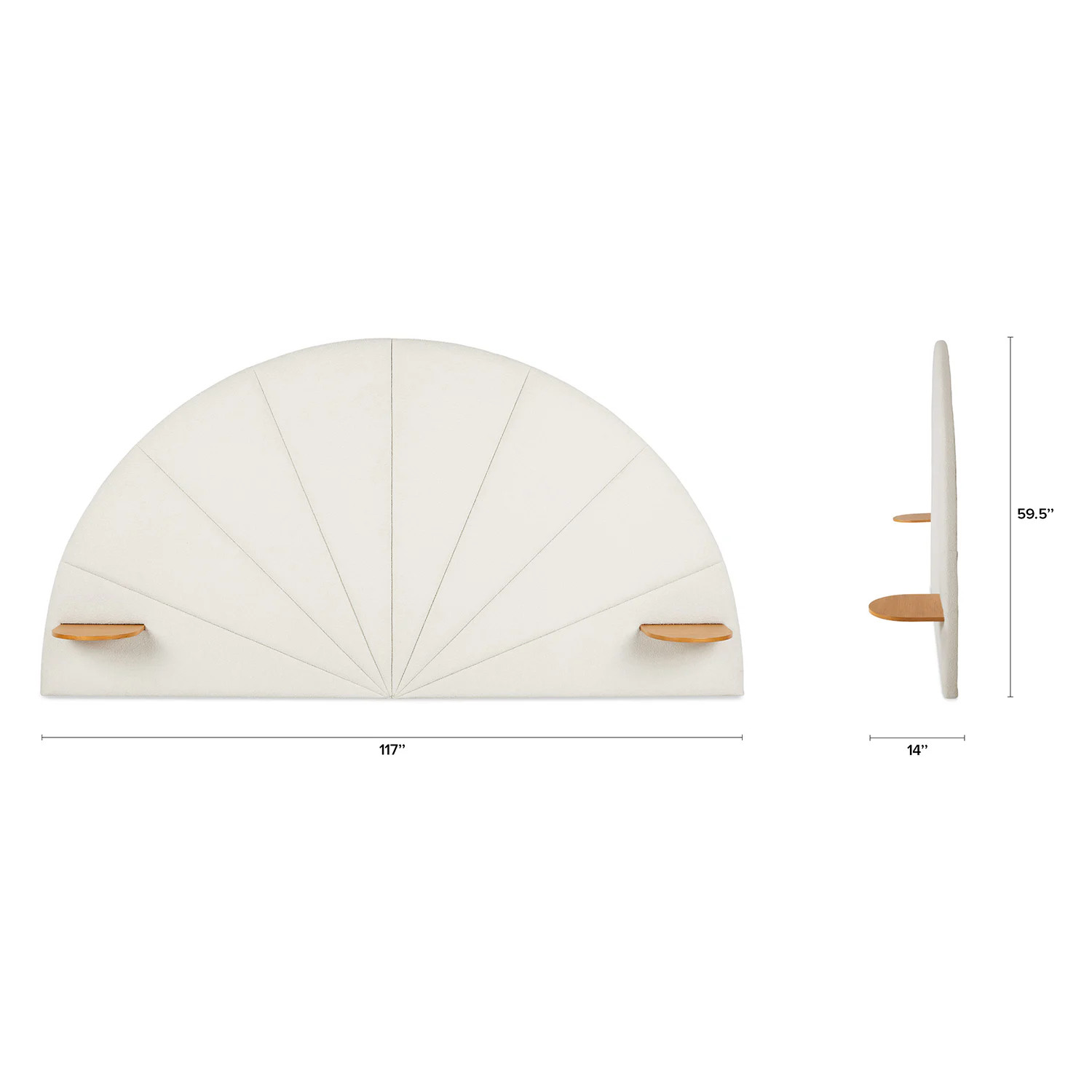 Almelo King Headboard - Ivory Wool Bouclé | Article