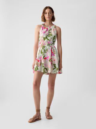 Twist-Back Mini Dress | Gap (US)