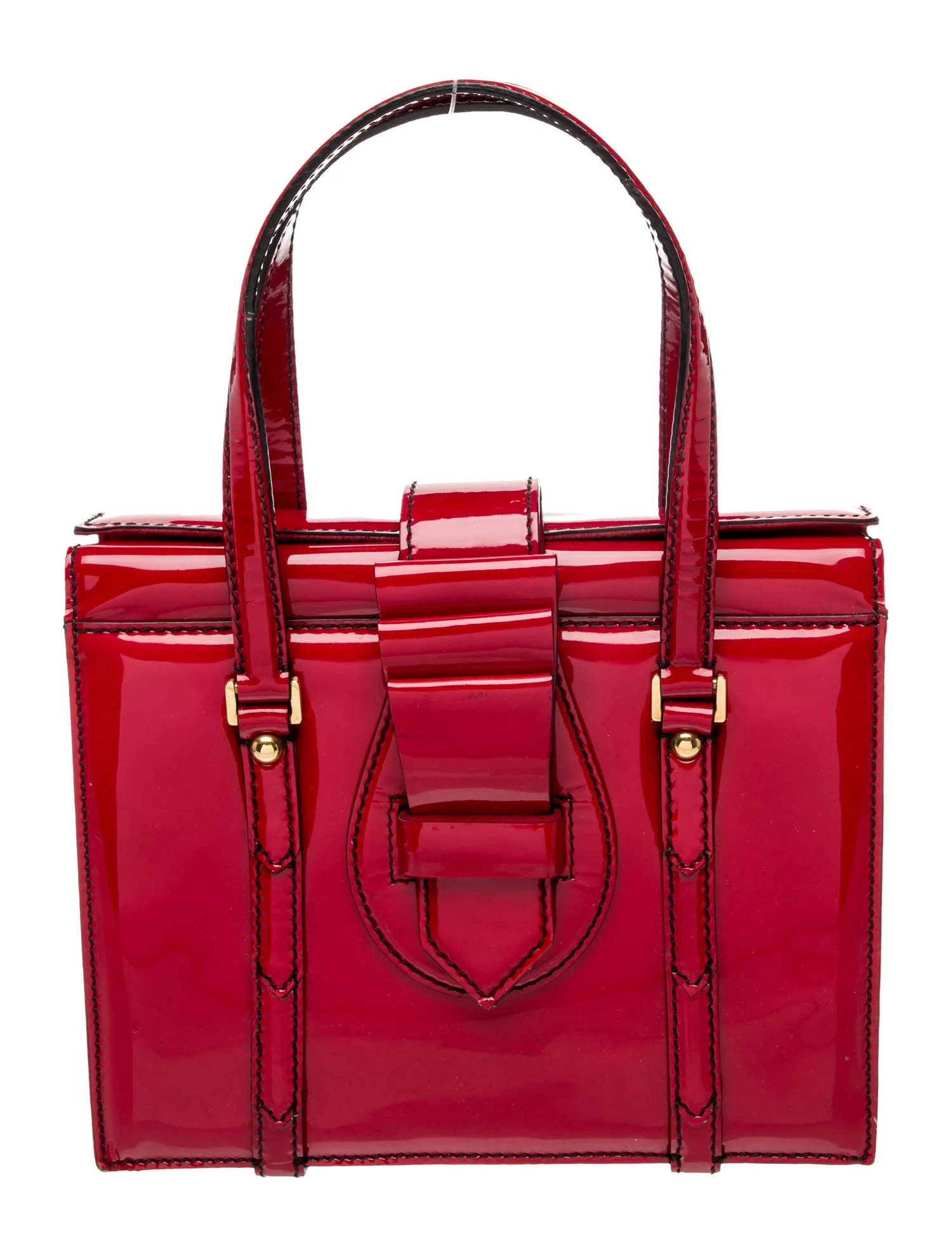 Patent Leather Top Handle Bag | The RealReal