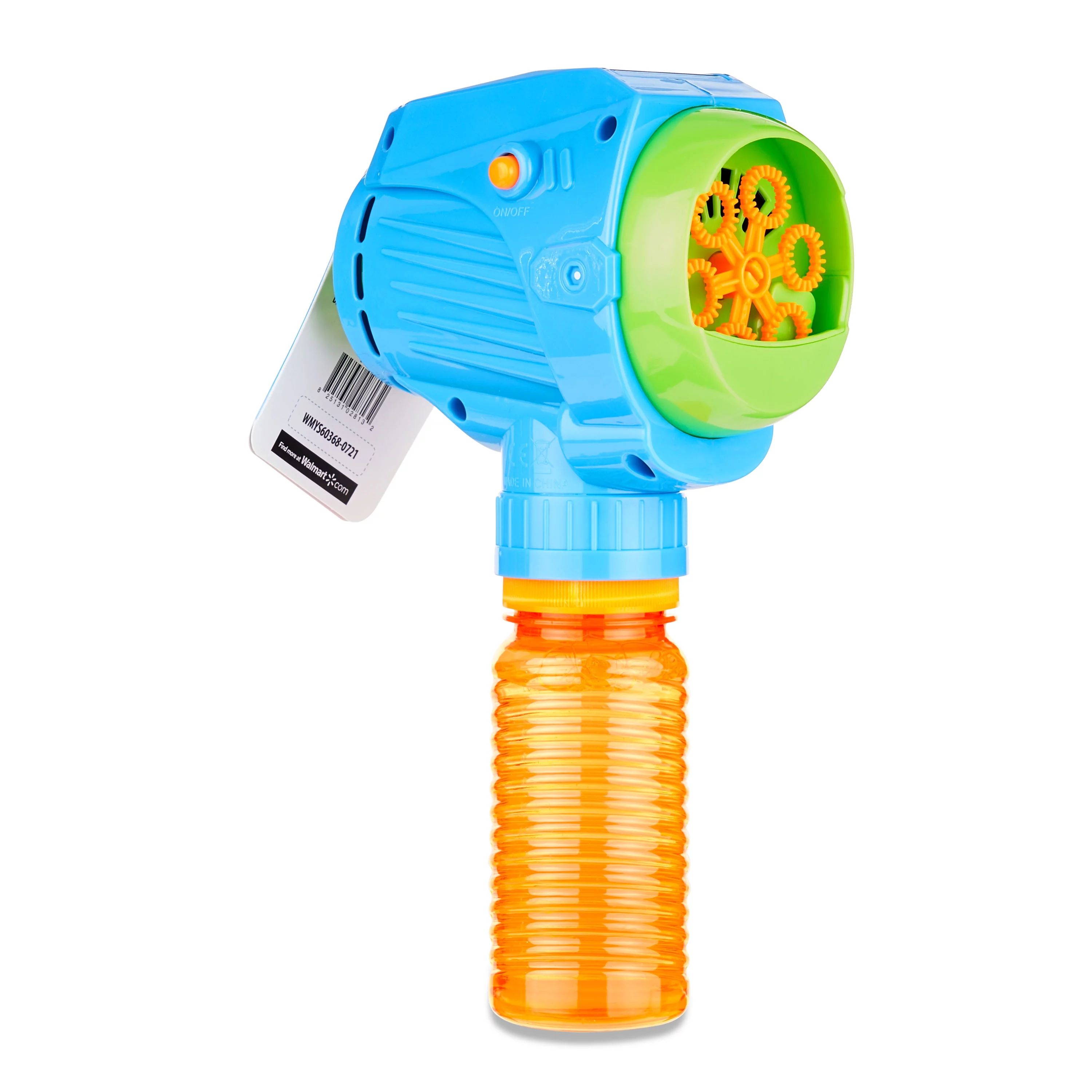 Play Day Bubble Blower Fan, Blue, Battery Operated Bubble Maker | Walmart (US)