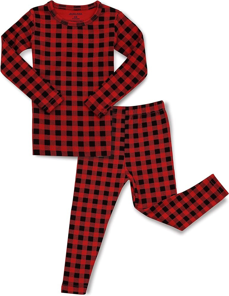 AVAUMA Baby Boys Girls Pajama Set 6M-7T Kids Cute Toddler Snug fit Christmas Pattern Design Pjs C... | Amazon (US)