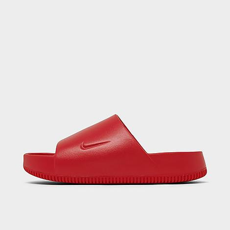 Nike Men's Calm Slide Sandals in Red/University Red Size 9.0 | Finish Line (US)