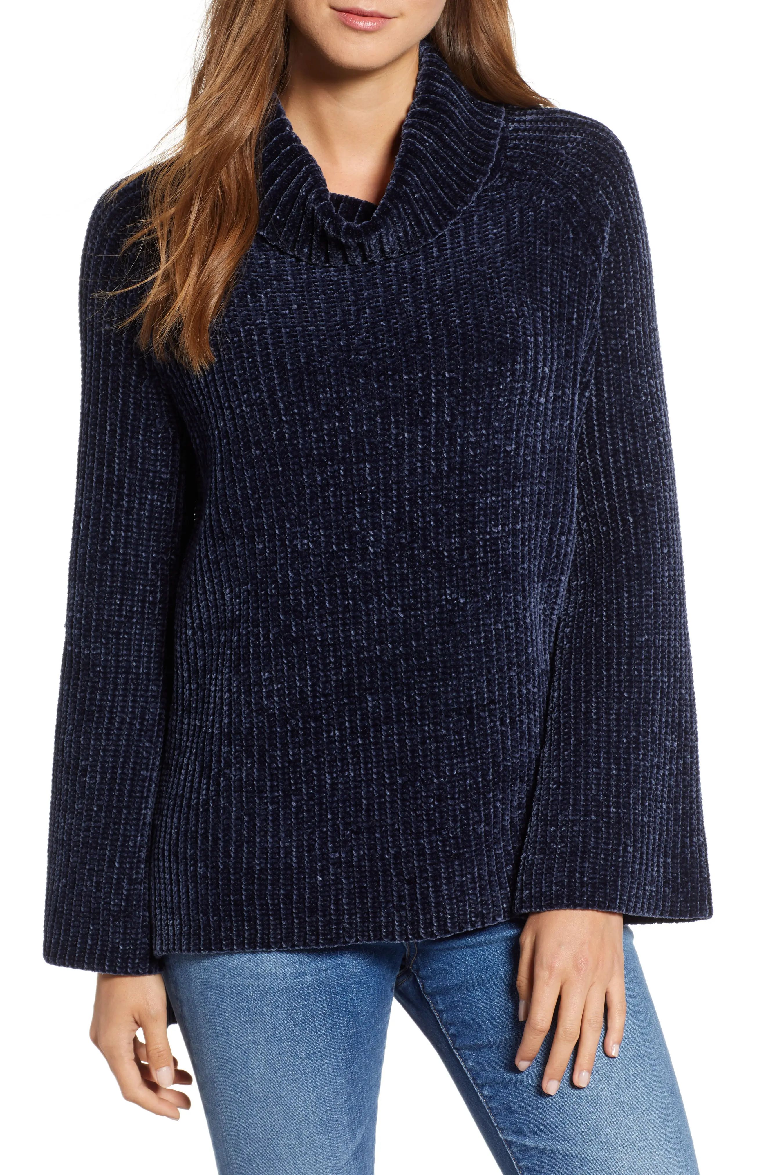 Lucky Brand Cowl Neck Chenille Sweater | Nordstrom