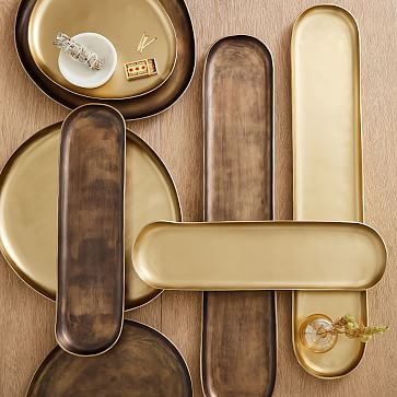 Organic Metal Trays | West Elm | West Elm (US)