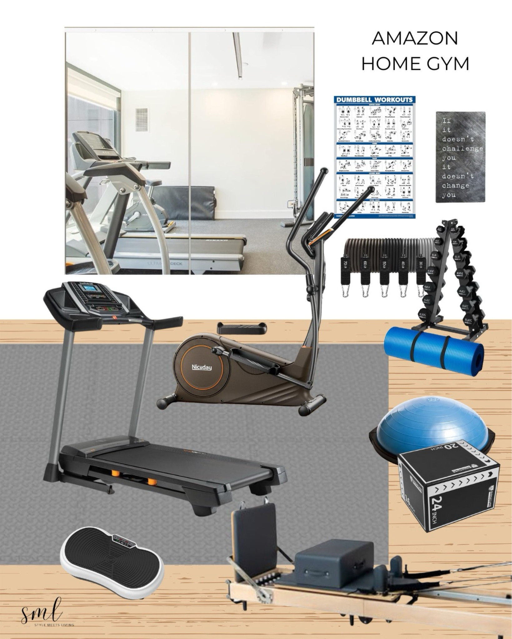 Transform your home gym into a motivating and stylish workout space with this curated design board. Featuring essential equipment, and decor ideas, this board helps you create a space that’s both functional and inspiring. Perfect for home workouts, small spaces, and fitness enthusiasts. Get inspired and shop the look!

#homegymequipment #homefitness #amazonfinds #exerciseequipment #workoutspace

#LTKHome #LTKActive #LTKSaleAlert