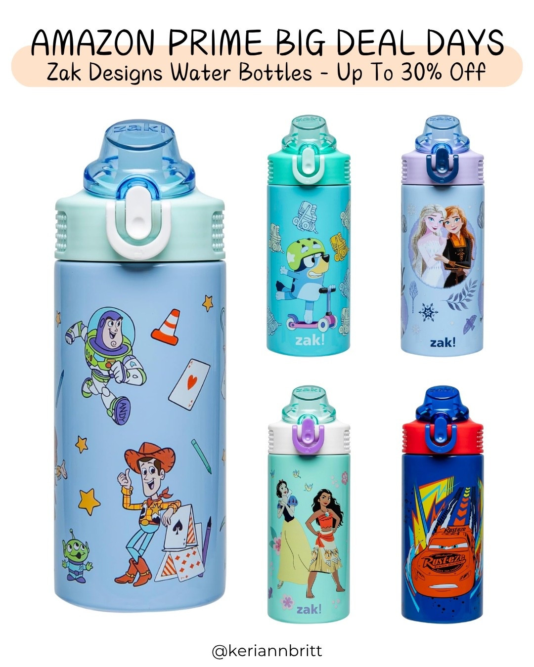 Up to 30% off Disney Pixar character kids water bottles by Zak Designs (Stainless Steel)

Amazon Prime Big Deal Days 2025 



#LTKKids #LTKSaleAlert