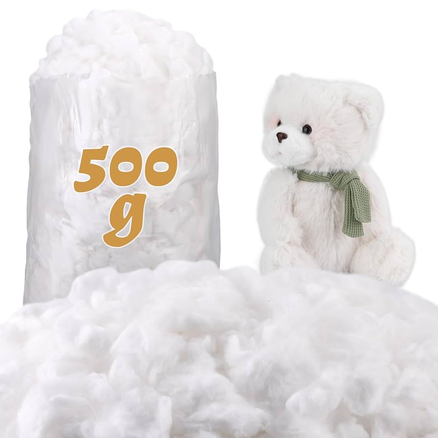 ZXIIXZ 1.1 lb Cotton Stuffing, Soft White Cotton Filling, Stuffing for Stuffed Animals, Premium C... | Amazon (US)