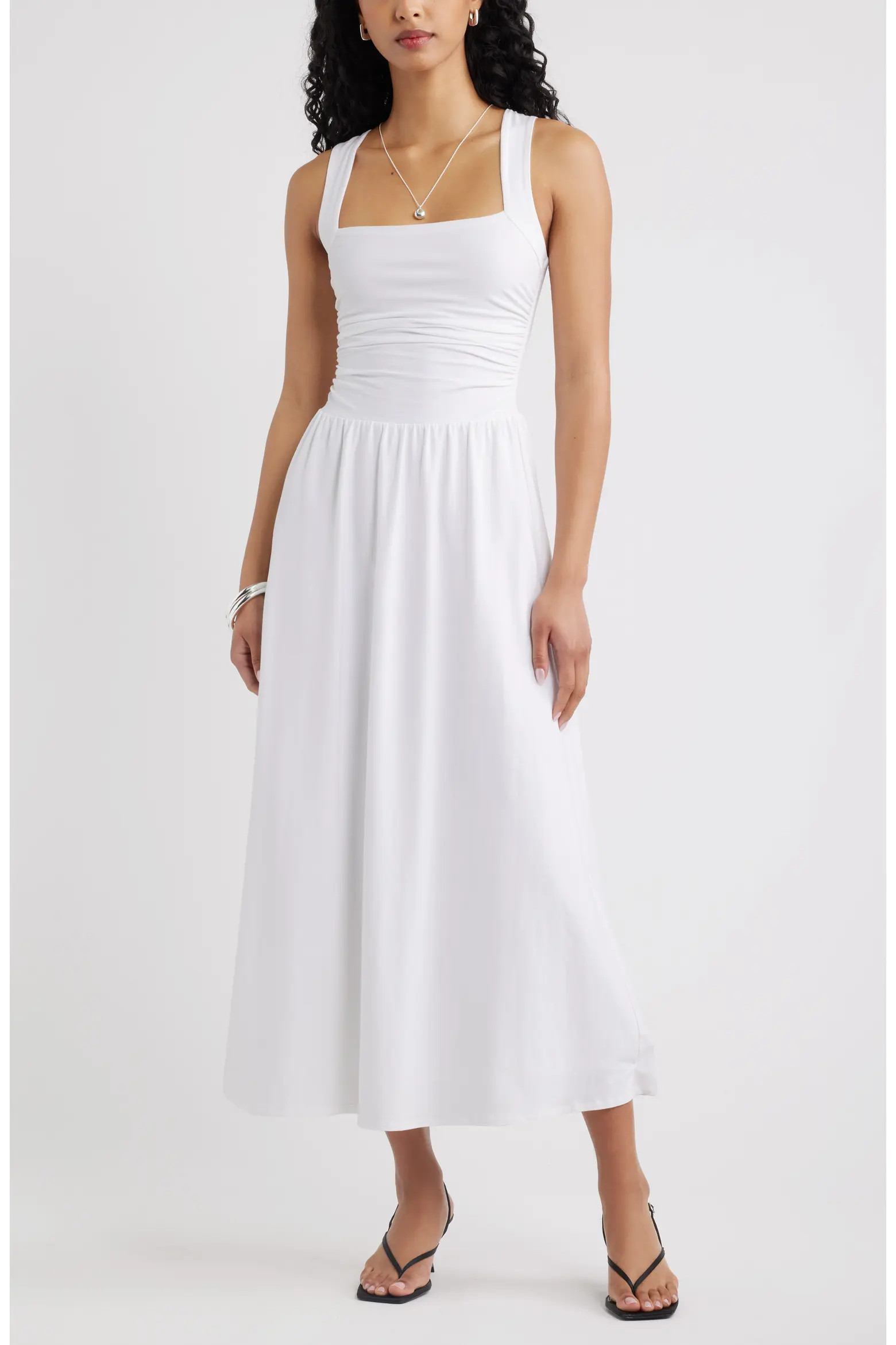 Square Neck Maxi Dress (Women) | Nordstrom | Nordstrom