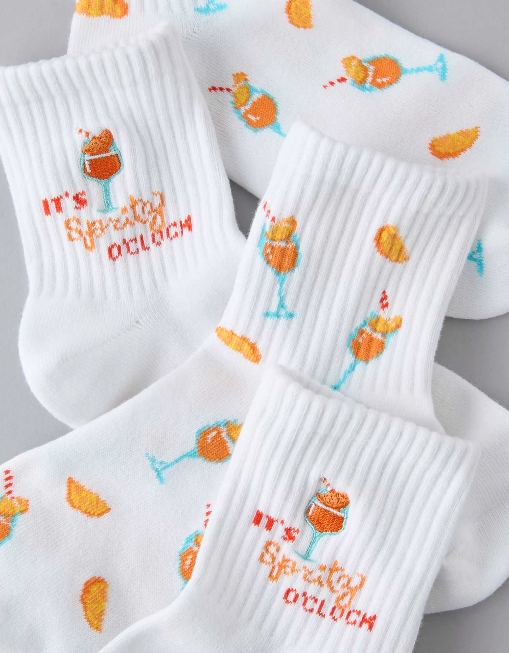 AE Summer Spritz Boyfriend Socks 2-Pack | American Eagle Outfitters (US & CA)