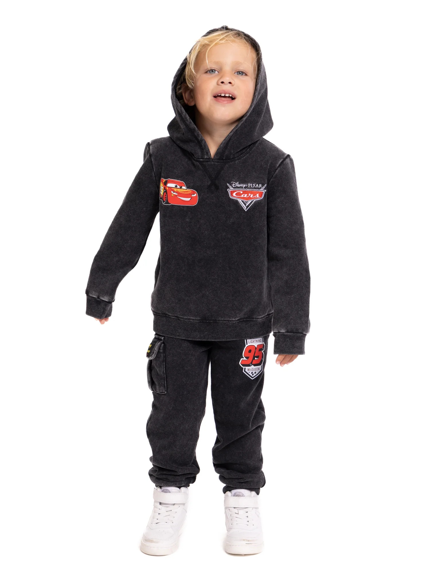 Pixar Cars Toddler Boys Graphic Hoodie and Jogger Pants Set, 2-Piece, Sizes 12M-5T | Walmart (US)