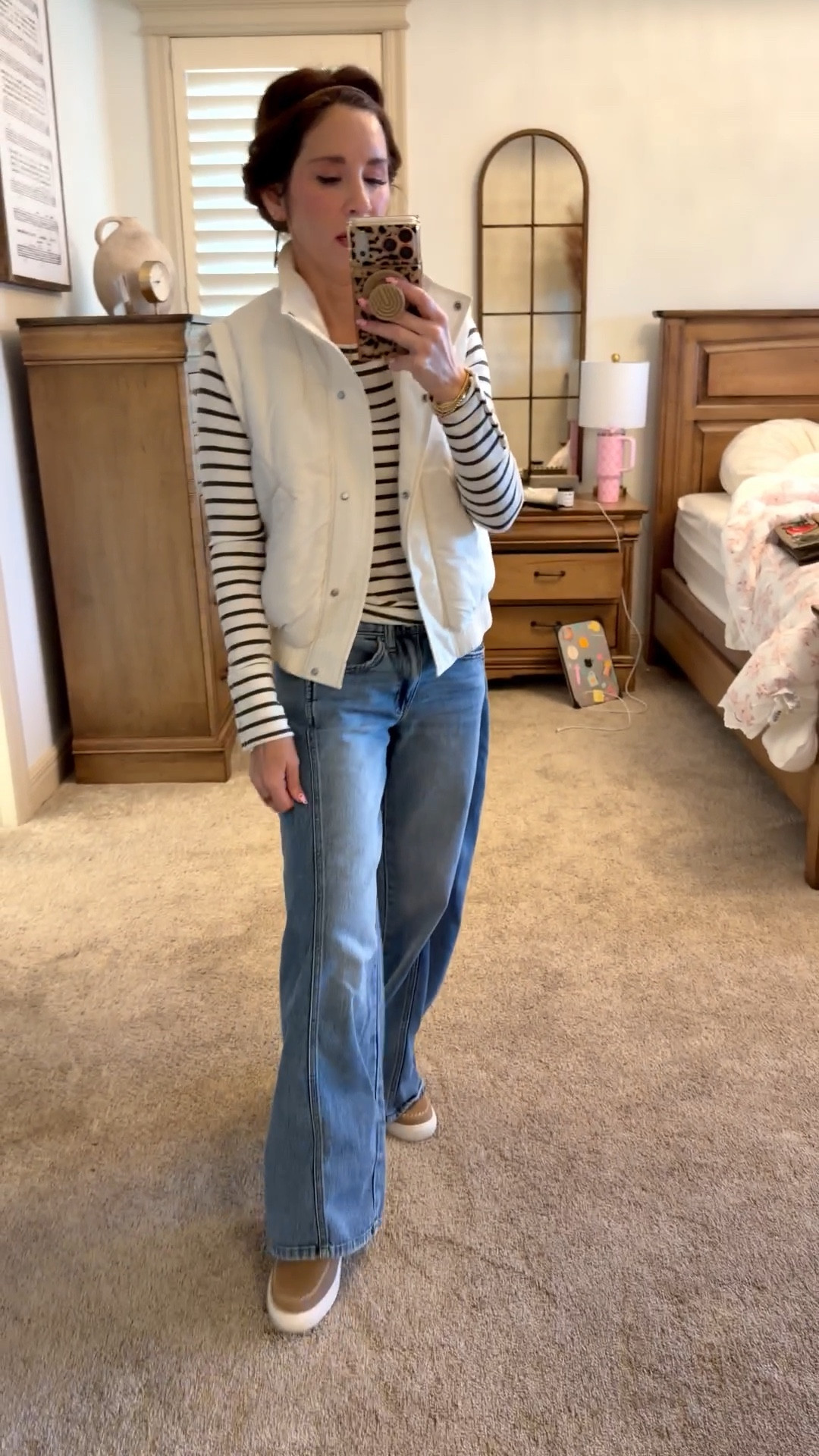 Layered vest with jeans 

@Maurices @Yellow Box 

#LTKPetite #LTKSaleAlert #LTKOver40