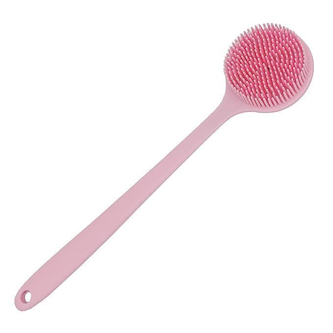 DNC Soft Silicone Back Scrubber Shower Bath Body Brush with Long Handle, BPA-Free, Hypoallergenic... | Amazon (US)