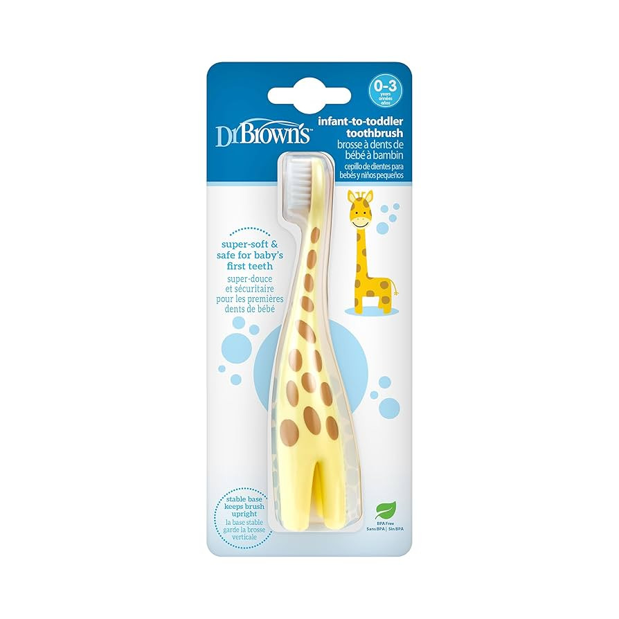 Dr. Brown's Infant-to-Toddler Toothbrush, Giraffe | Amazon (US)
