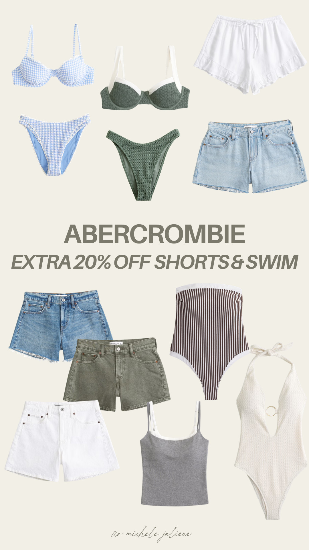 additional 20% off select shorts & swim for two days only at abercrombie!

sale alert, swim, denim, shorts, summer outfits, casual outfits, bikini, michele jaliene 

 #LTKootd #LTKSeasonal #LTKSaleAlert