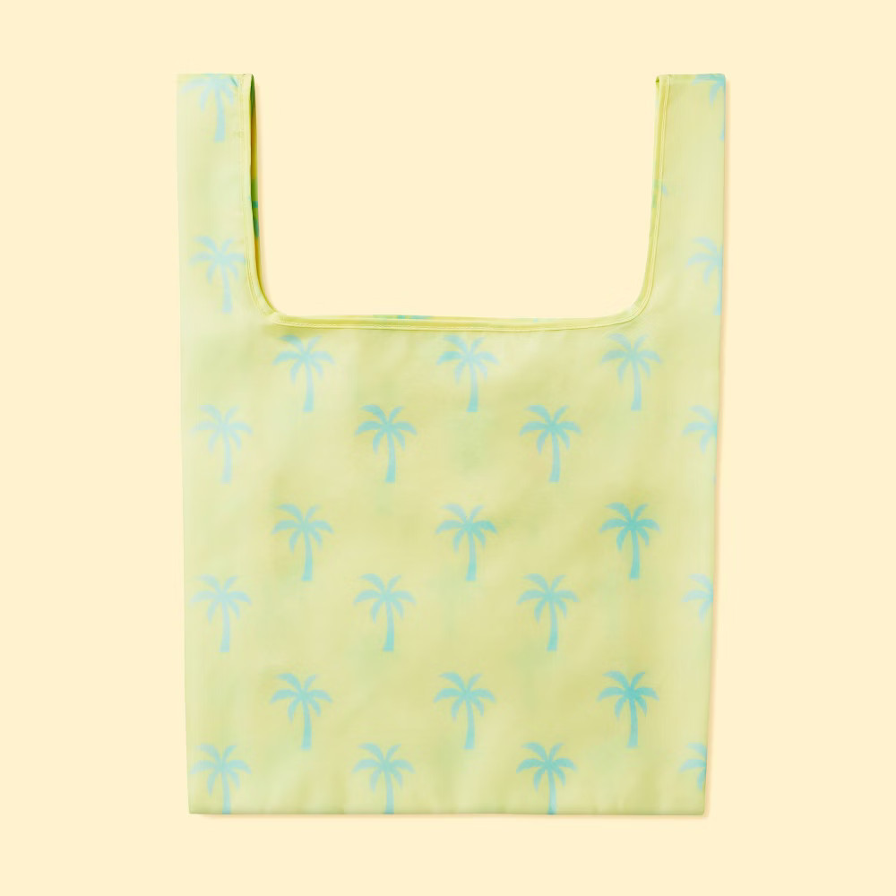 Reusable Tote Bag Light Yellow/Green Palm Trees - Stoney Clover Lane x Target | Target