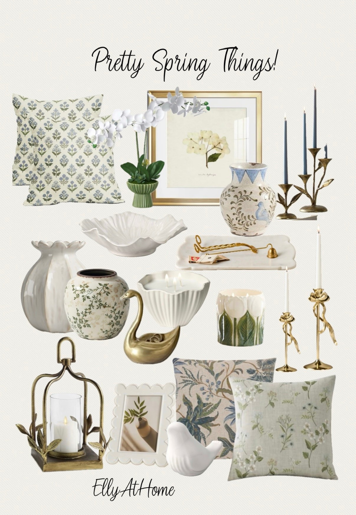 Pretty spring things for new, fresh home styling! Shop pillows, candleholders, bowls, vases, wall art and more home decor accessories. Amazon, Wayfair, Pottery Barn, Ballard Designs, Target, Anthropologie  

#LTKFindsUnder50 #LTKHome #LTKSaleAlert