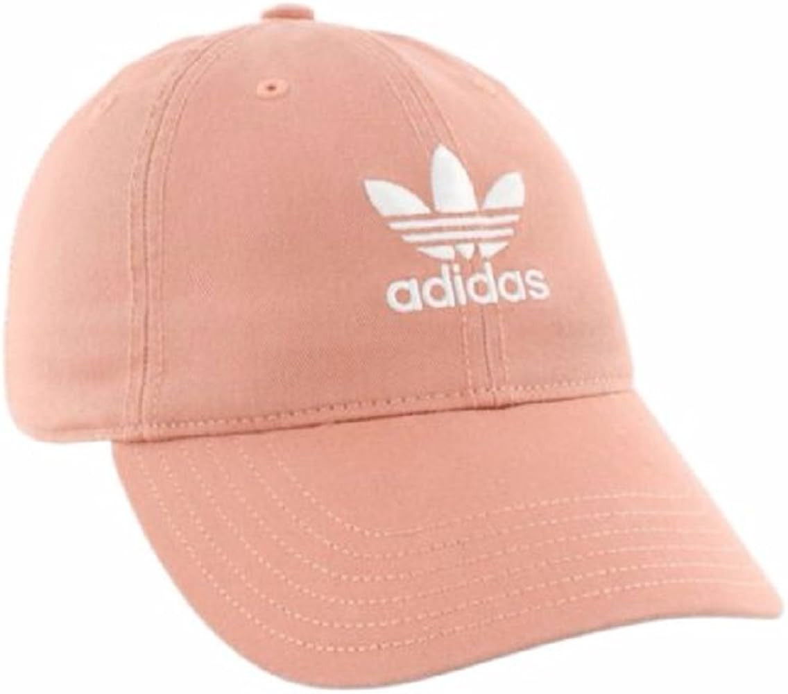 adidas Originals Women's Relaxed Adjustable Strapback Cap, One Size (Raw Pink) | Amazon (US)