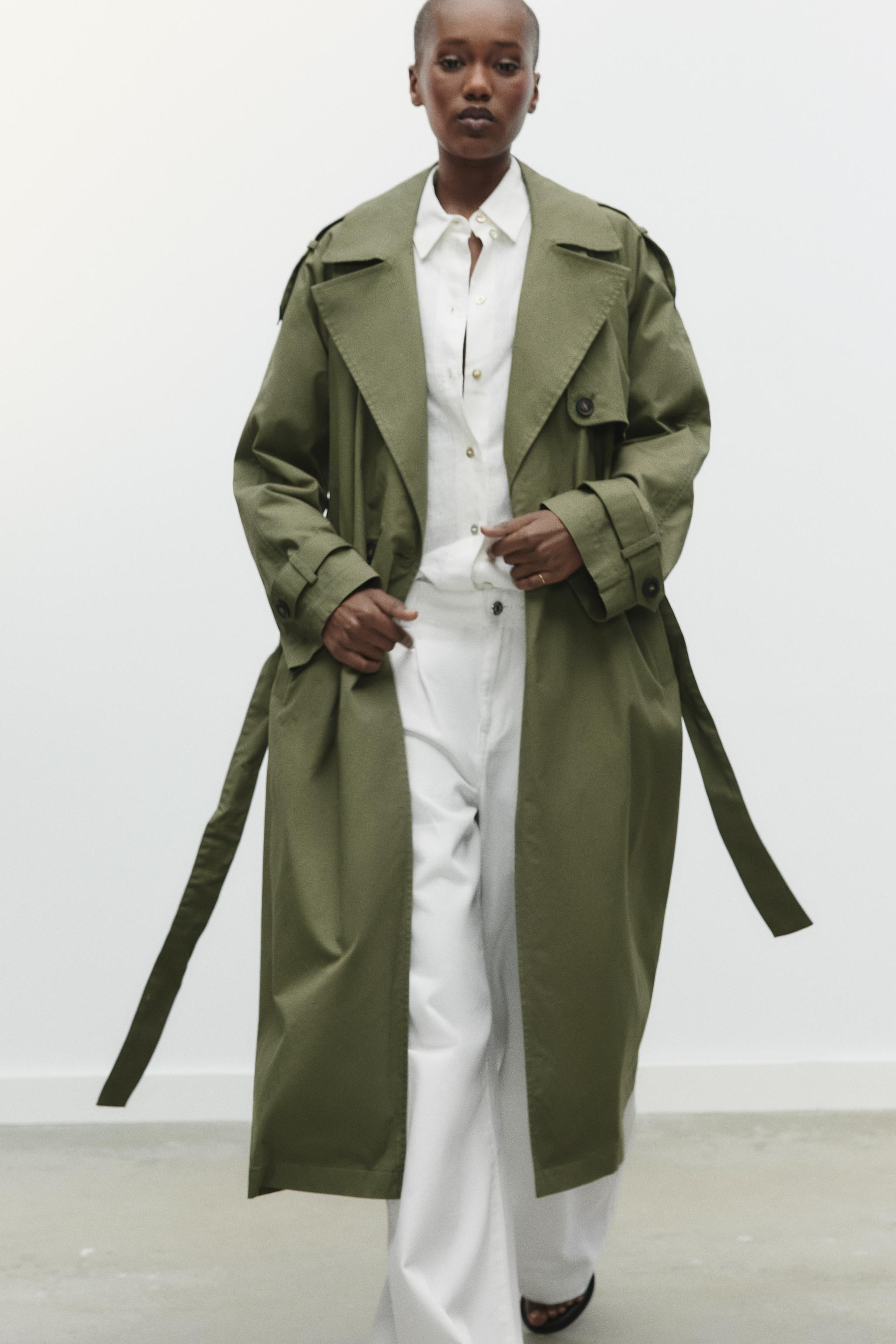 BELTED DOUBLE-BREASTED TRENCH COAT | Zara US