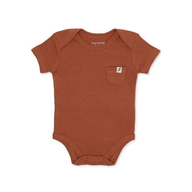 easy-peasy Baby Short Sleeve Solid Bodysuit, Sizes 0-24 Months | Walmart (US)