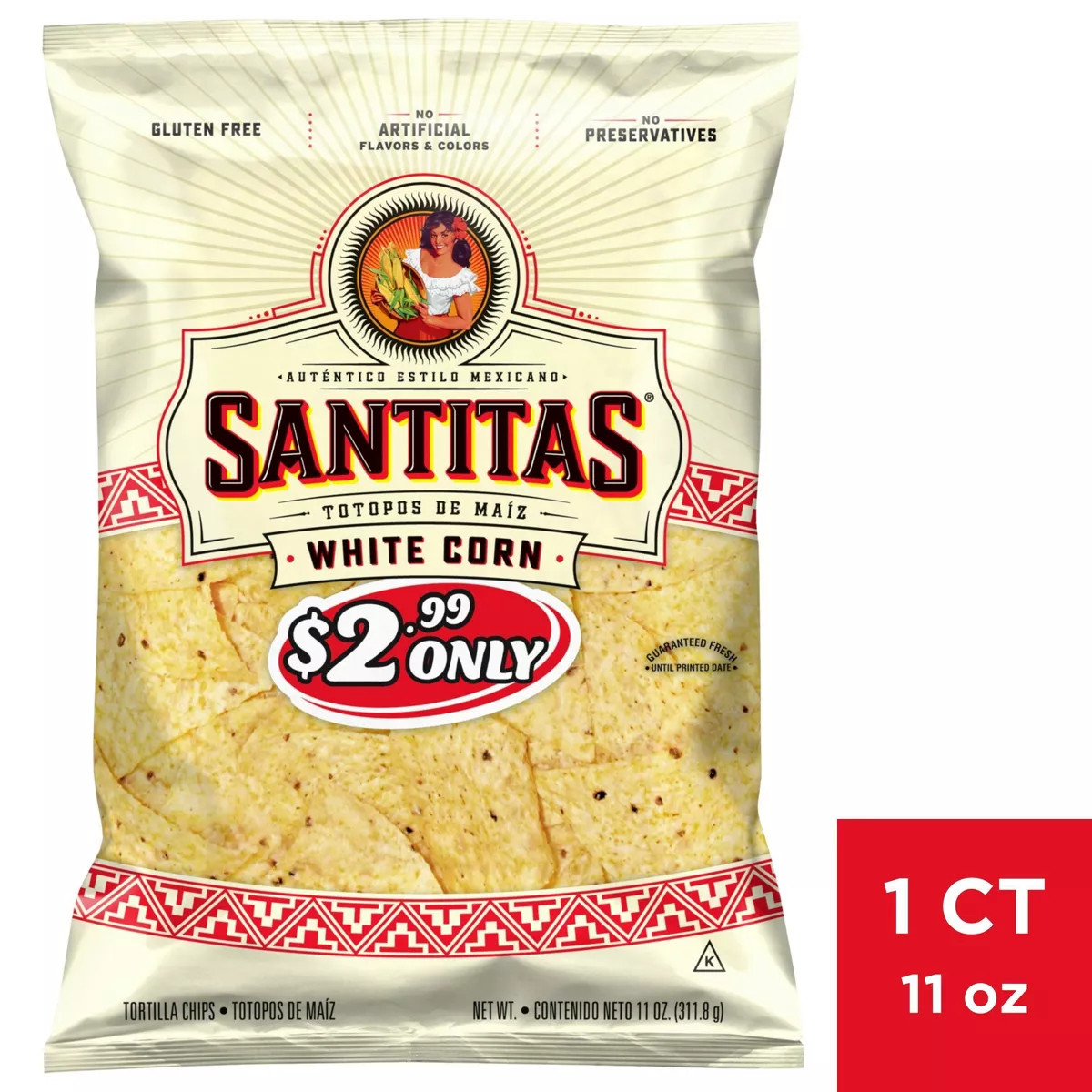Santitas White Corn Tortilla Chips - 11oz | Target