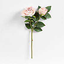 Faux Tea Stained Rose Stem 18" by Abigail Ahern + Reviews | Crate & Barrel | Crate & Barrel