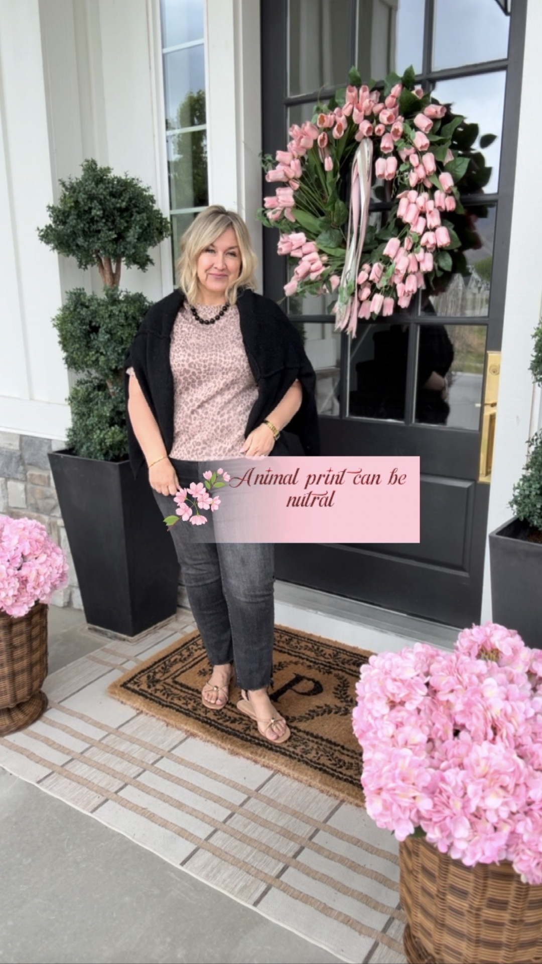🌸Comment SHOP for links 
🌸I may receive a small commission if you shop through my links (at no extra cost to you)
🌸Follow for more midsize over 45 ootd 
-
Who says animal print can't play neutral? 😏 Layering my blush leopard blouse with crisp black pants and a sleek coat keeps it chic + effortless—perfect for us midsize gals over 45 who love luxe vibes without the fuss. 
Drop below 👇 #AnyasLooks #AnimalPrintOOTD #MidsizeFashion #Over45Style #NeutralOutfit #LeopardPrint #FallFashion #MatureStyle #ShopYourLook #Affiliate

#LTKMidsize #LTKOver40 #LTKootd