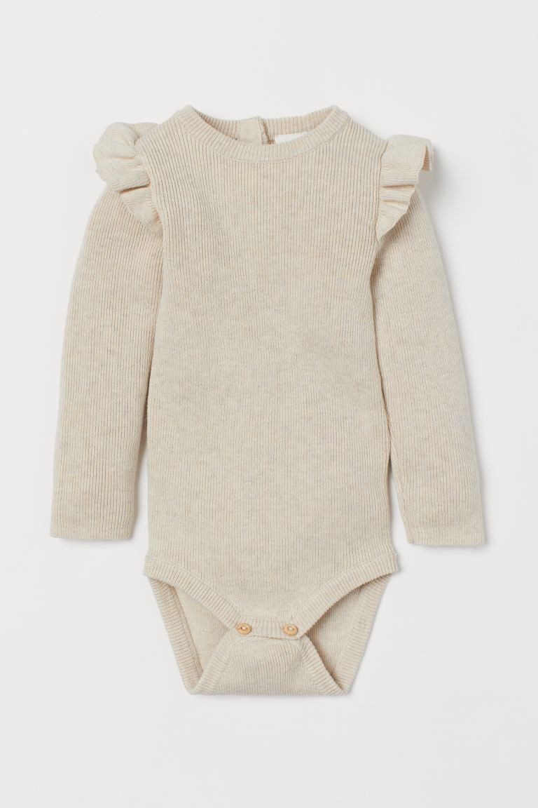 Rib-knit Bodysuit | H&M (US + CA)