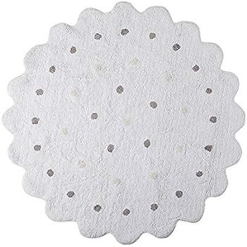 Round Polka Dot Kids Area Rug - Baby Infants Crawling Mat Cotton Teepee Tent Play Game Carpet Hom... | Amazon (US)