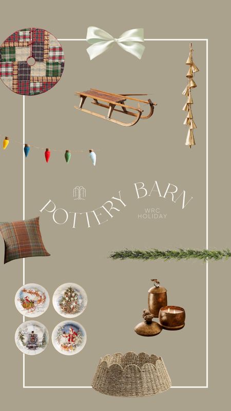 The best holiday finds from Pottery Barn. Tree collar, bell candle, faux garland, festive pillow, vintage plates, plaid tree skirt, Christmas garland

#LTKHolidaySale #LTKSeasonal #LTKHoliday