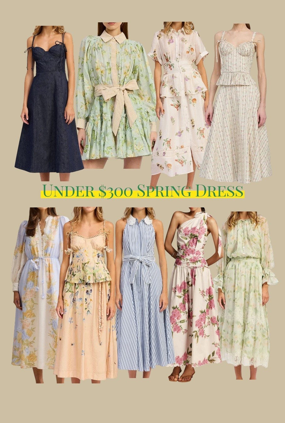 Spring dresses under $300 and I truly can’t decide. Which one is your favorite?

#LTKSeasonal #LTKPetite