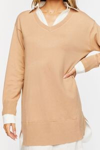 Combo Sweater Shirt Dress | Forever 21 (US)