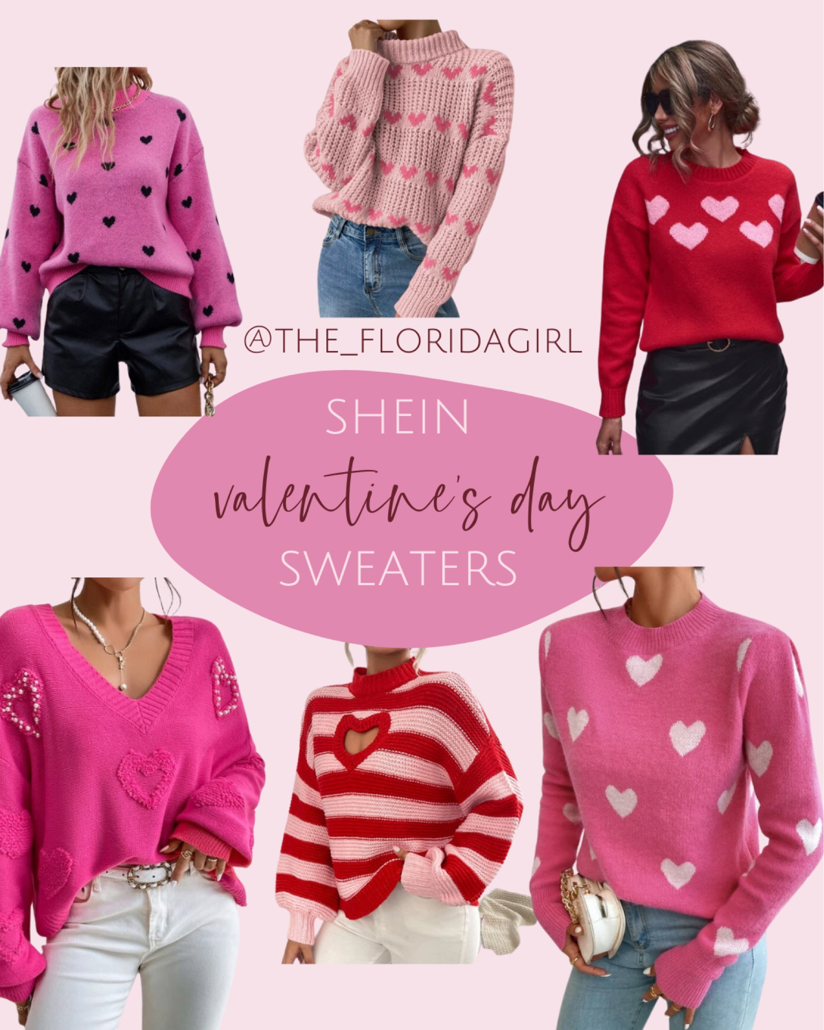 Shein Valentine’s Day Sweaters #valentines #valentinesday #shein #sweaters #hearts #knitsweaters #holiday #holidaysweaters #pink #pinksweatshirt #sweatshirt #holidayclothes

#LTKunder100 #LTKstyletip #LTKSeasonal