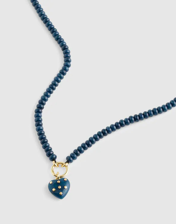 Semiprecious Beaded Charm Necklace | Madewell