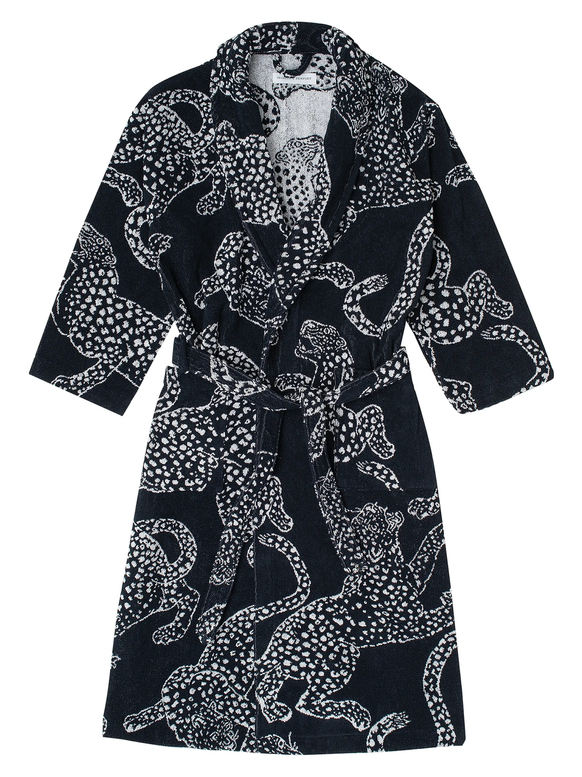 Desmond & Dempsey Cotton Jag Print Towel Robe | Saks Fifth Avenue | Saks Fifth Avenue