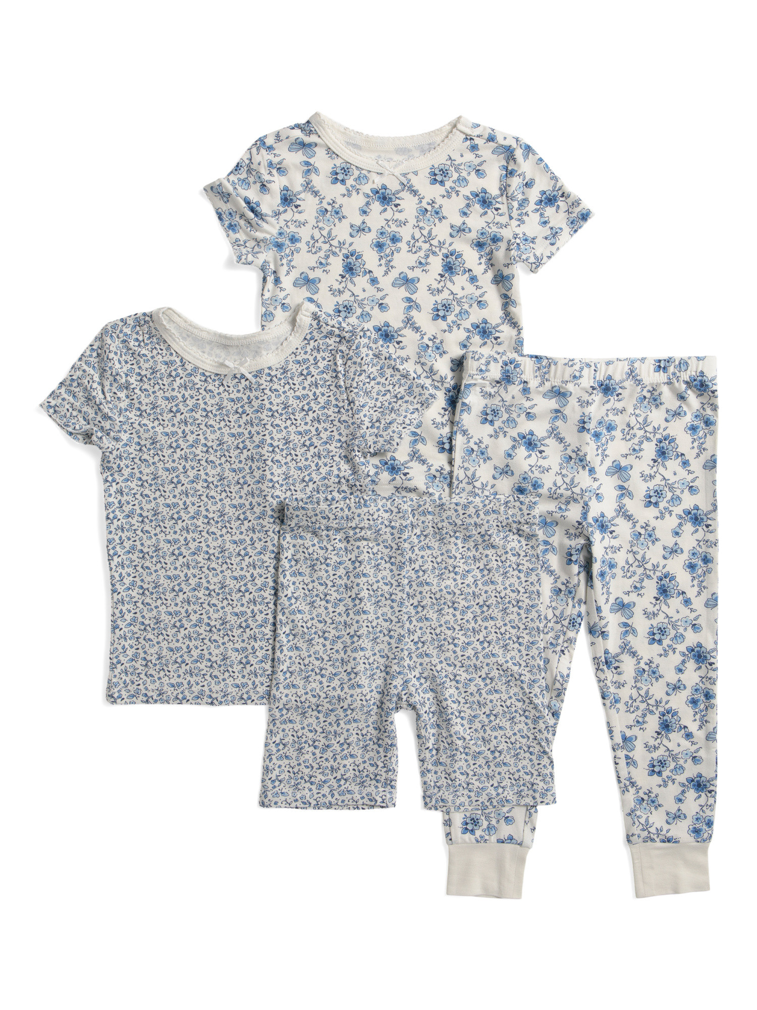 Toddler Girls 4pc Garden Pajama Set | TJ Maxx