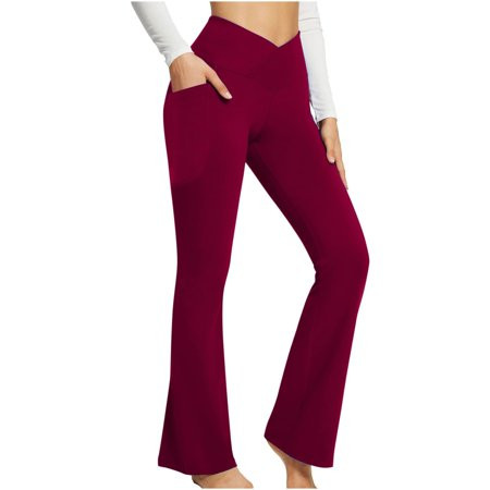 leggings for women 2023 compression leggings for women flare pants stretch pants for women flare swe | Walmart (US)