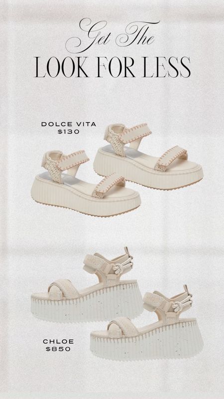 Found a great look alike option for my favorite Chloe Sandals from Dolce Vita!