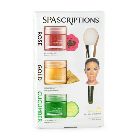 Spascriptions Rose, Gold & Cucumber Gel Face Mask | Walmart (US)