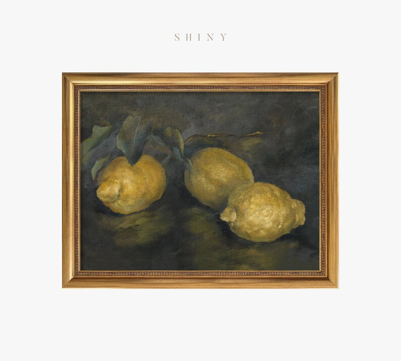 Vintage Framed Art Print Framed Vintage Lemon Print Still - Etsy | Etsy (US)