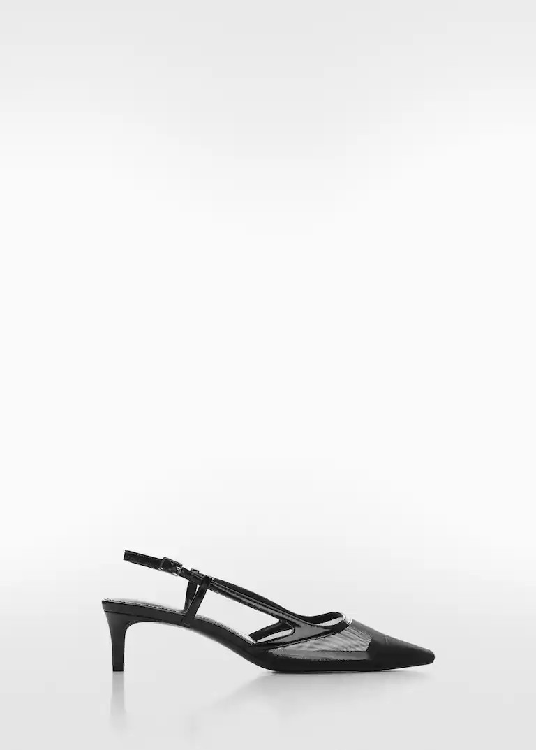 Net sling back shoes | MANGO (US)